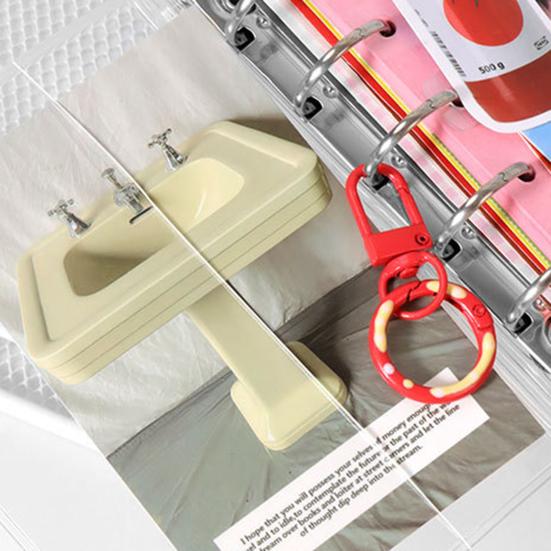 PVC Klarsichthülle M5 A6 A7 Größe 5-Loch Ersatzhülle für Fotokarten und Sticker Rutschfeste Binder-Einlagen DIY Planer