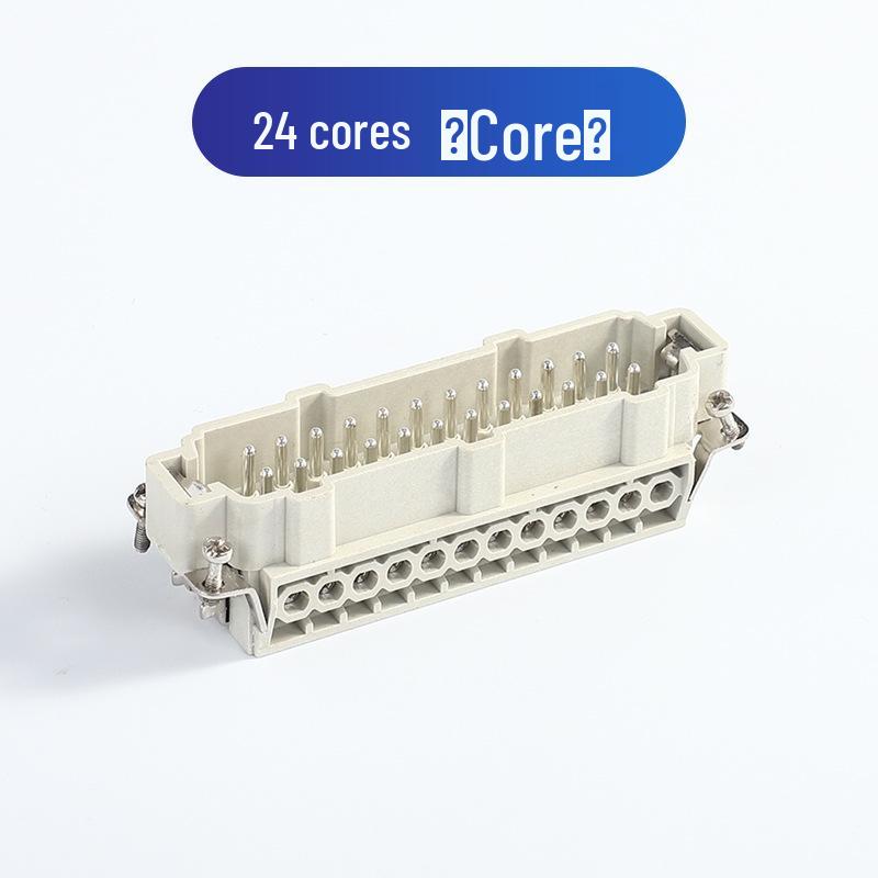 Heavy-Duty Rectangular Aviation Connector Plug & Socket: 6, 10, 16, 24, 32 Pin Options