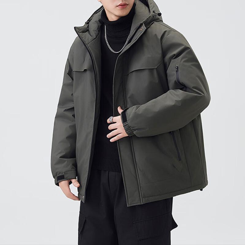 Mark Fairwhale Men's Hooded Workwear Padded Jacket