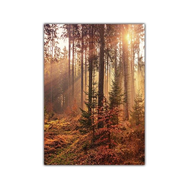 Autumn Scenery Canvas Painting Poster Pumpkin Leaves HD Printing Wall Art Picture Print Living Room Bedroom Home Decoration