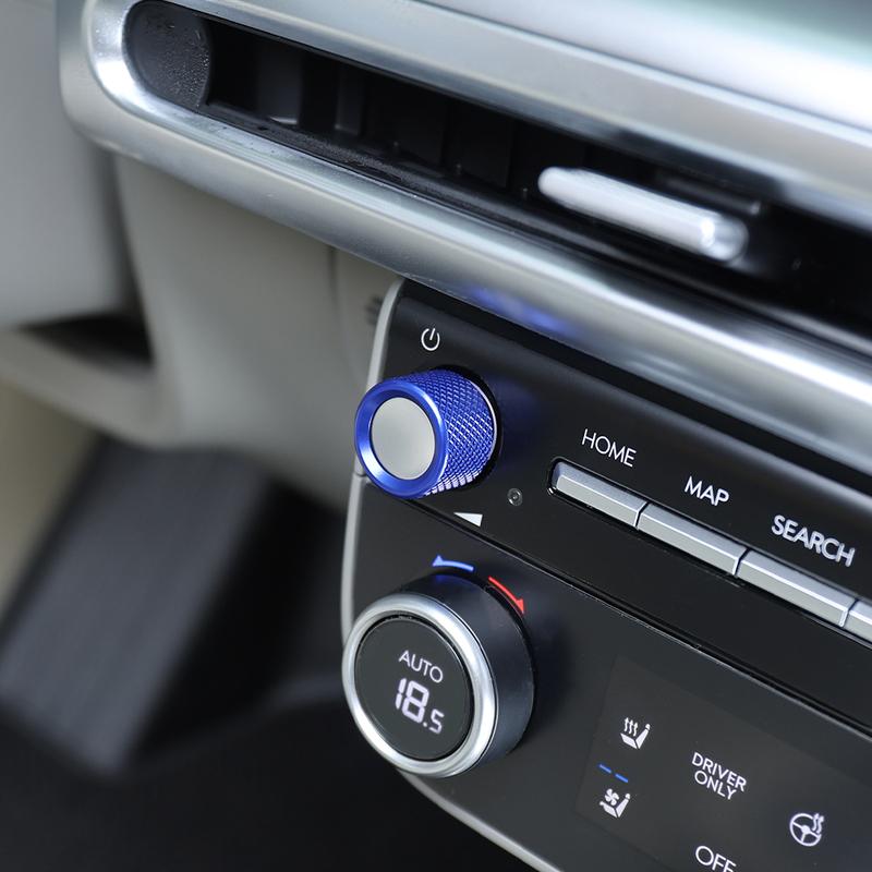 For Hyundai IONIQ 9 2026 Aluminum Alloy Sound Volume Key Adjustment Knob Ring Cover Trim Interior Car Styling Accessories