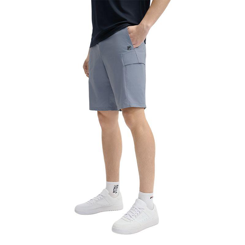 FILA White Series Casual Commuting Three-Quarter Shorts Men shorts Dark-Stone-Blue F11M523802F-BU
