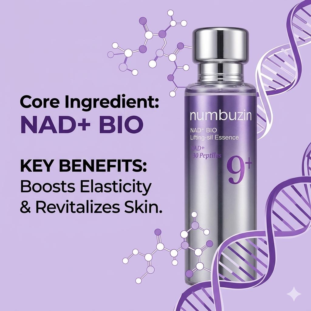 Numbuzin No.9 NAD Bio Lifting Essence 50ml Firming Anti Aging Korean Skincare