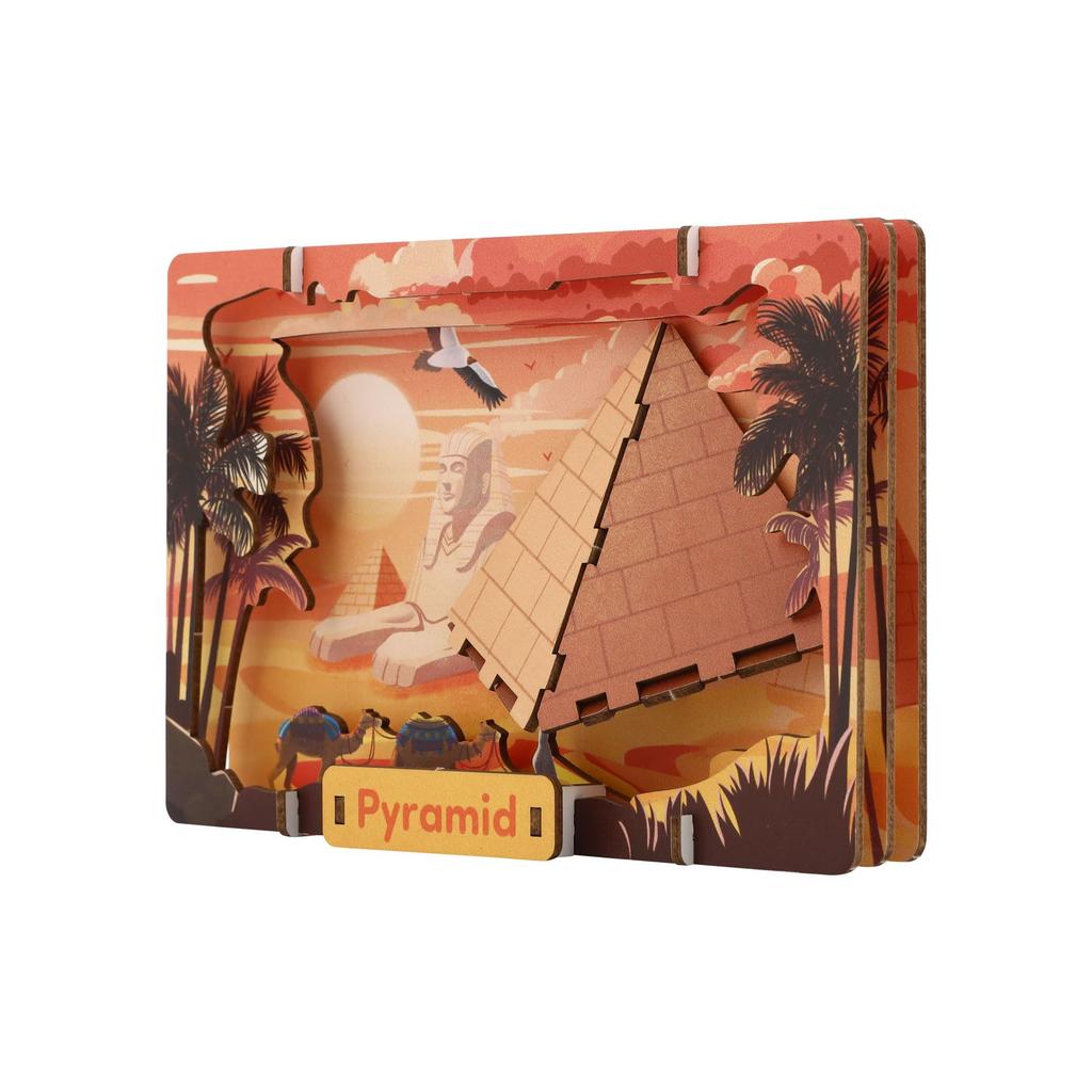 Luke Run APRICUS 3D Theater Puzzle Pyramid Puzzle 14.7 x 2.7 x 9.7 cm Paper