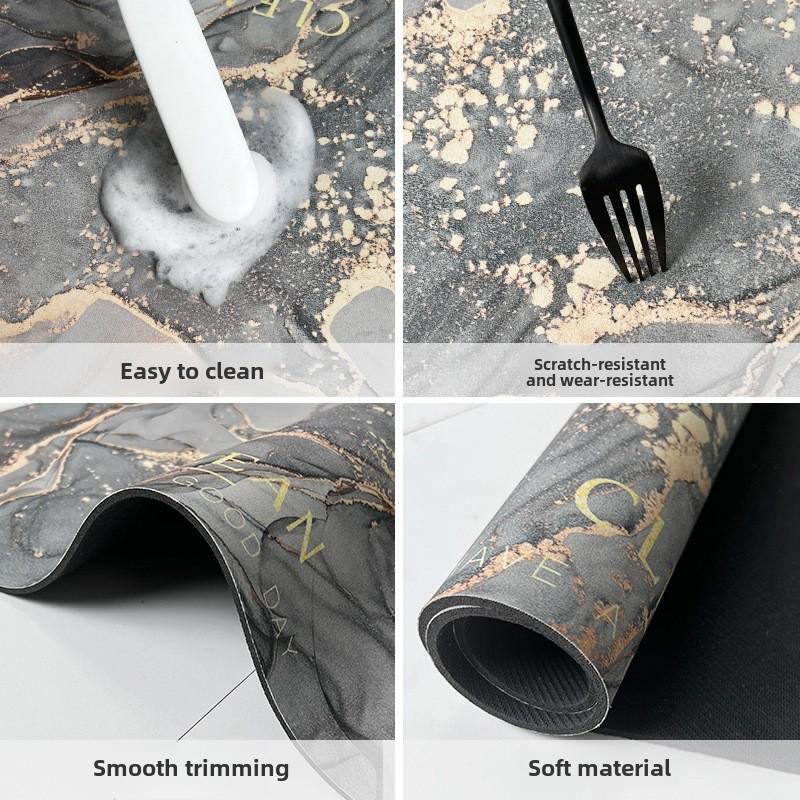 Lyxig Snabbtorkande Badrumsmatta av Kiselgur – Absorberande, Halkfri Fotplatta för Toalettdörröppningar och Entréer