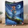 1pc Tom Jerry Flannel Blanket Soft Warm Throw for Home, Office, Travel, All-Season Cozy Bedding GiftL1152