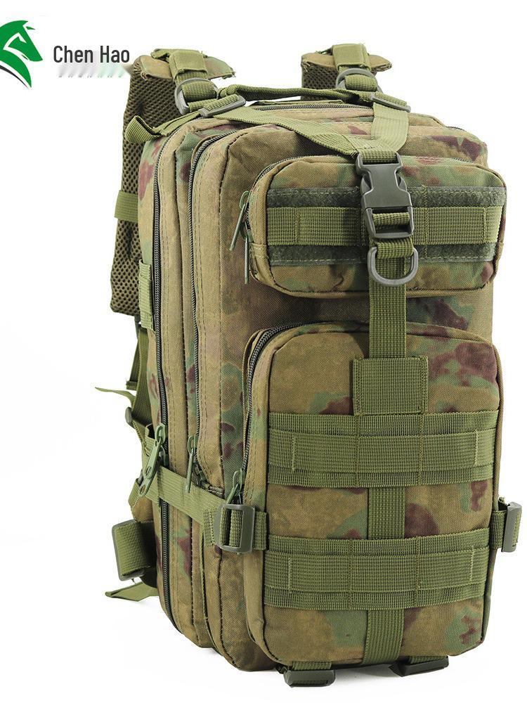 Tactical 3P Assault Backpack - Large Capacity Camo for Travel, Mountaineering, Hiking, Adventure & Camping with Load Reduction.