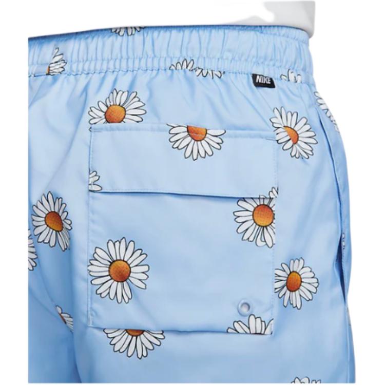 Nike Daisy Print Lace-Up Casual Shorts Men shorts Sky-Blue DM6910-548