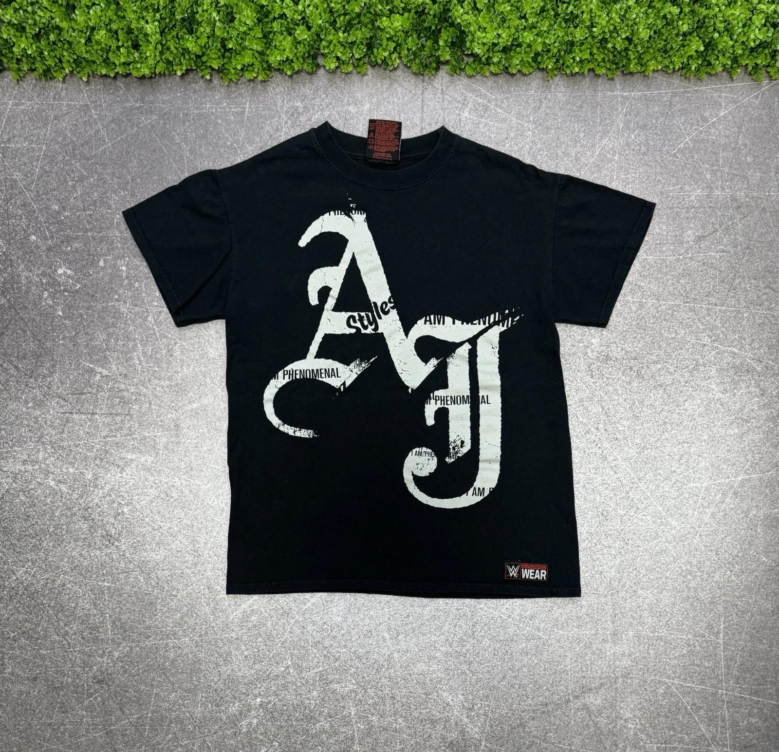 Мужская винтажная футболка WWE AJ Style Phenomenal Wwf 3XL