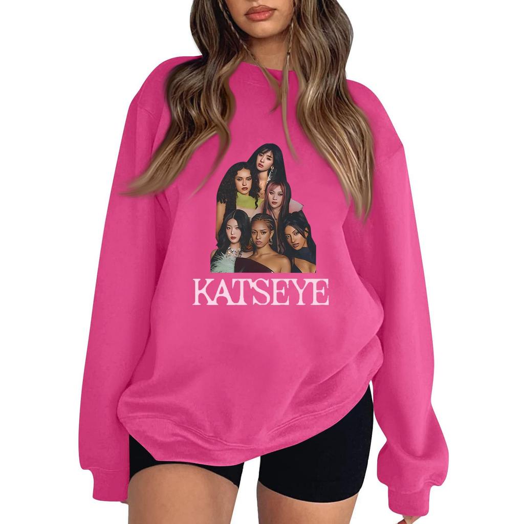 Women's Fashionable And Casual Long Sleeve Round Neck Printed Sweatshirt