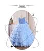 Girls' 2025 Summer Formal Piano Performance Dress - Stylish Backless Princess Gown for Children's Fashion Show