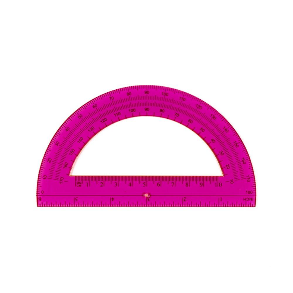180 Degrees Math Protractors Translucent Plastic Protractor Angle   Measurement