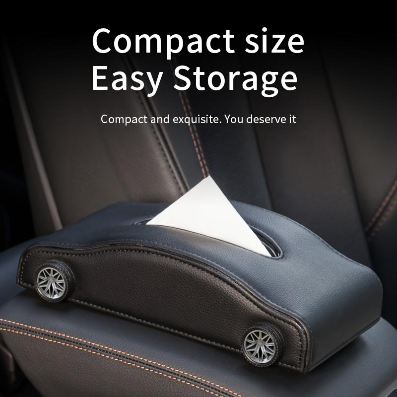 1pcs Car Tissue Box Creative In-Car Paper Towel Holder Auto Decorative Tissue Storage Box Stylish Car Interior Organizer