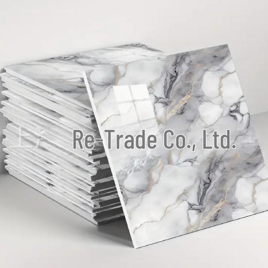 Fliesenimitat 3D Wandaufkleber: Selbstklebende Aluminium-Kunststoff-Paneele für Badezimmer- und Küchenrenovierung.