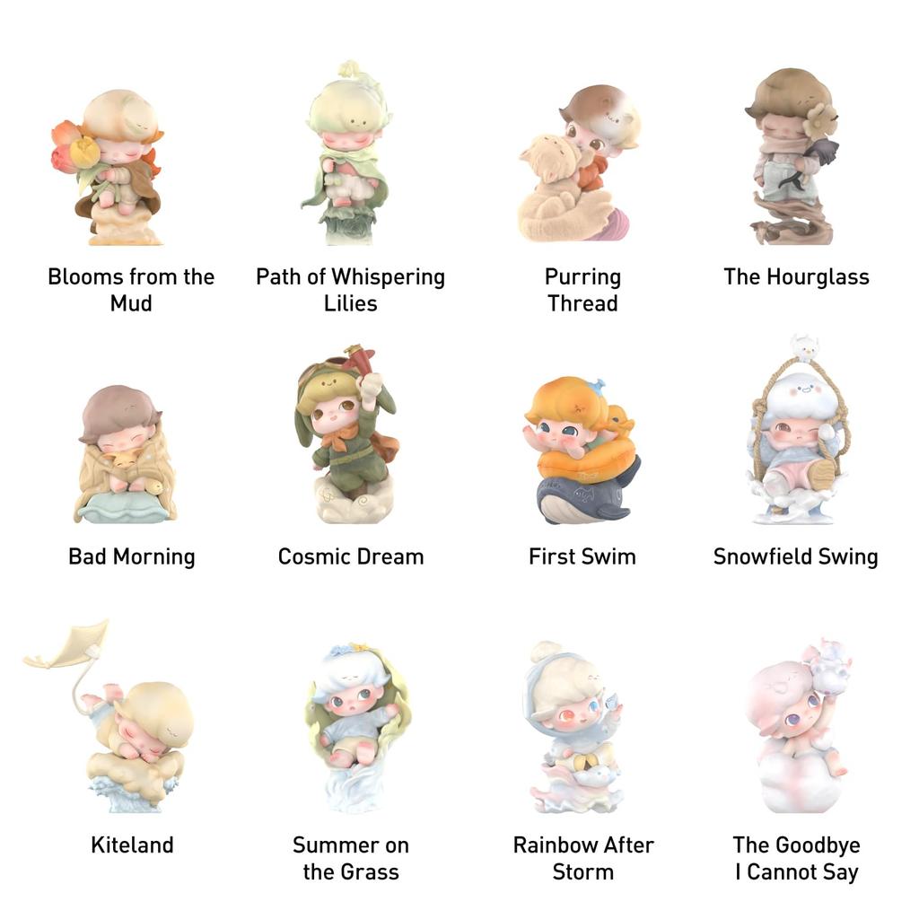 POP MART DIMOO Memories We Hold Series [Assorted Box of 12] Pop Mart Gachapon Blind Box Figures, Plastic Models, Premium Toys, Soft Vinyl, Original Ch