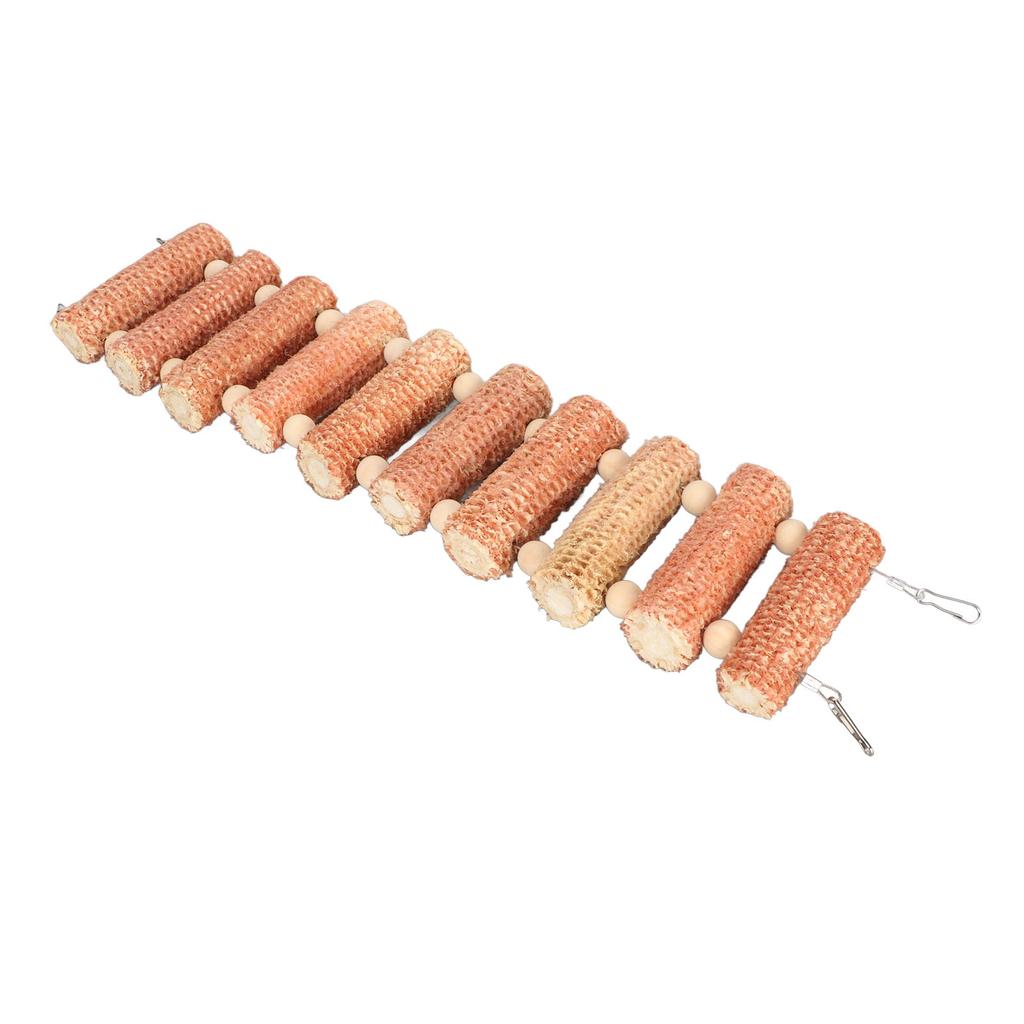 Small Pet Ladder Toy Fun Bite Resistance Relieve Boredom Corncob Arch Bridge Ladder Toy for