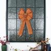Plaid Pattern Fall Bows for Wreaths Burlap Fall Wreath Bow Handmade Harvest Bows  Autumn Decor