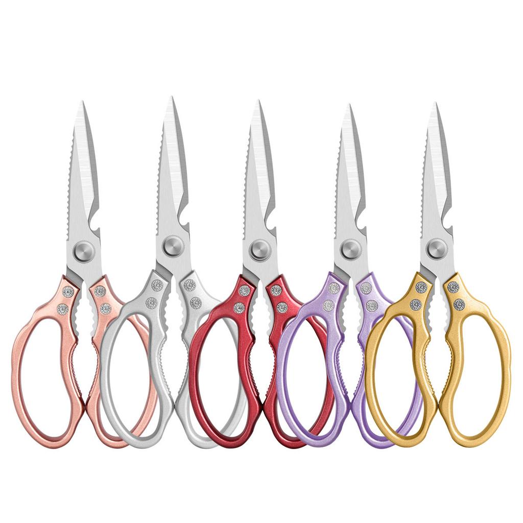 Multifunctional 5CR13 Japanese Stainless Steel Durable Kitchen Scissors For Roast Meat Shear Knife Can Cut Meat Fish Vegetable