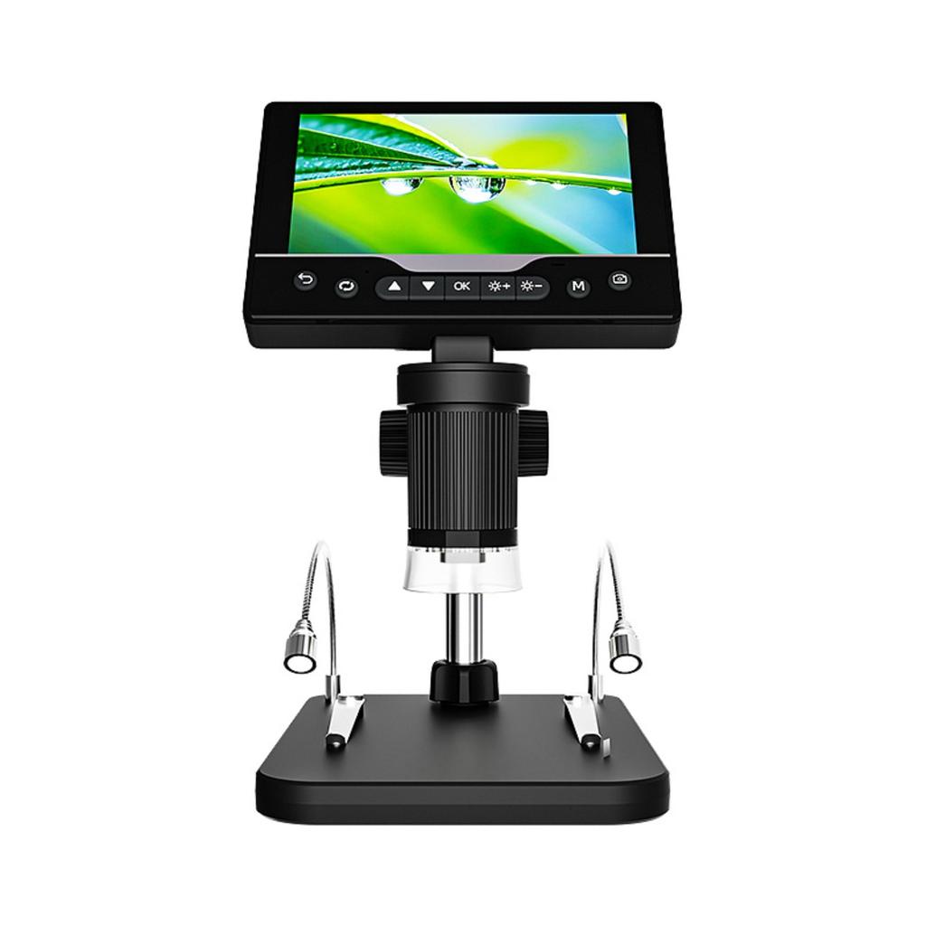 Digital Microscope 1000X 5 Inch IPS Screen 1080P HD Handheld USB Electronic Microscope 8 LED Light Inspection Tool PC Connection