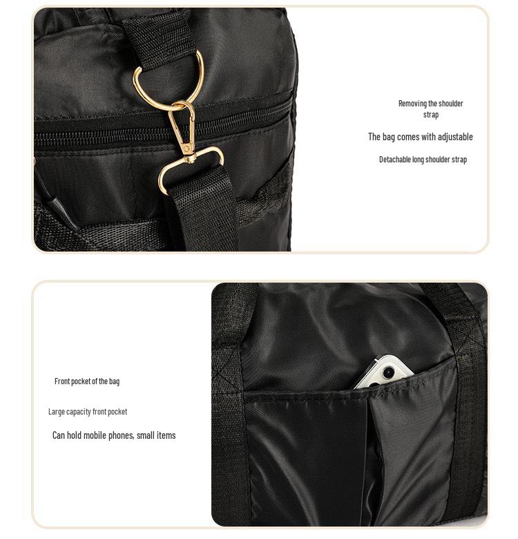 Large-Capacity Travel Bag with Shoe Compartment - Dry/Wet Separation, Shoulder & Cross-Body Luggage Bag