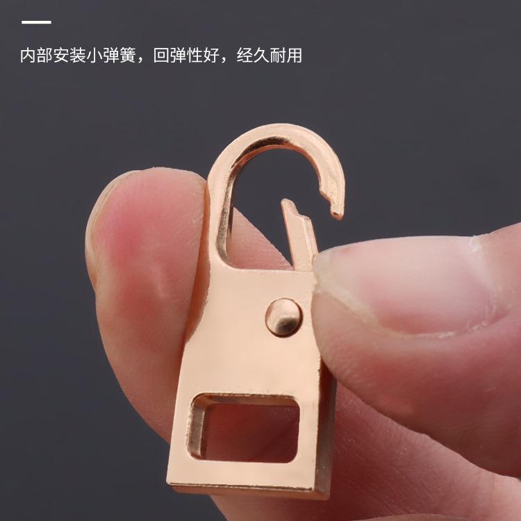 Clothes Universal Zipper Head Accessories Bags Jacket Down Jacket Pull Lock Head Decorative Pendant Removable Universal Pull Tablet