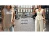 European Square Neck Slim Fit Solid Color Dress - Women's Spring/Summer 2026 Collection