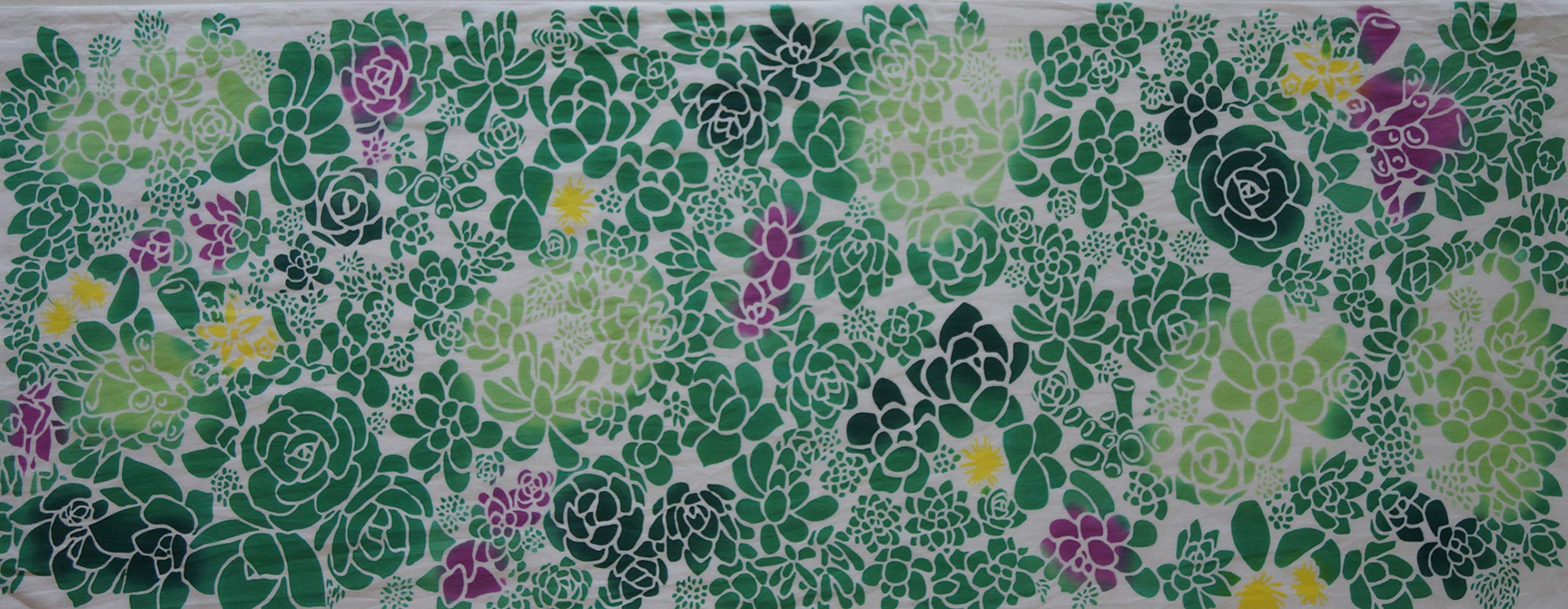 

Todaya Shoten Tenugui Hand Succulent Plant 701 Niwa-zome (Japanese Towel)