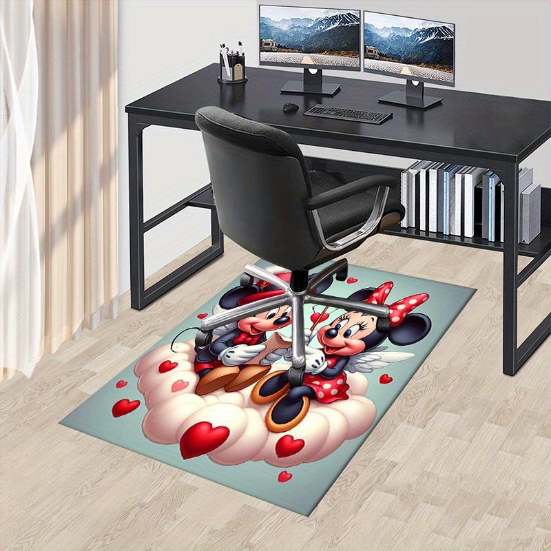 

Office Carpet, Desk Mat, Gift for Home Decor, Mickey and Minnie Valentine s Day Theme, Perfect for Desk or Chair Underneath, Romantic Heart 60cm by 90cm