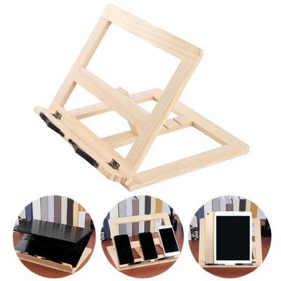 Holz Buchständer Bücherregal Ergonomisches Lesegestell für Laptops Tablets Verstellbares Lernhilfe-Regal für Kinder