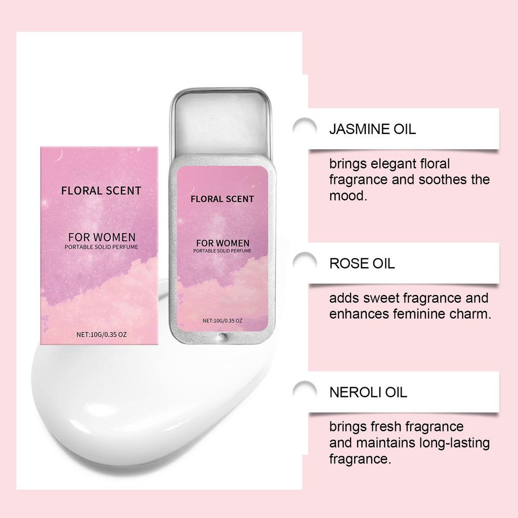 Solid Perfume Balm ,solid Balm Attractant Attraction Balm Portable Compact To Refill Anytime Perfect Gift For Women And Men 10g