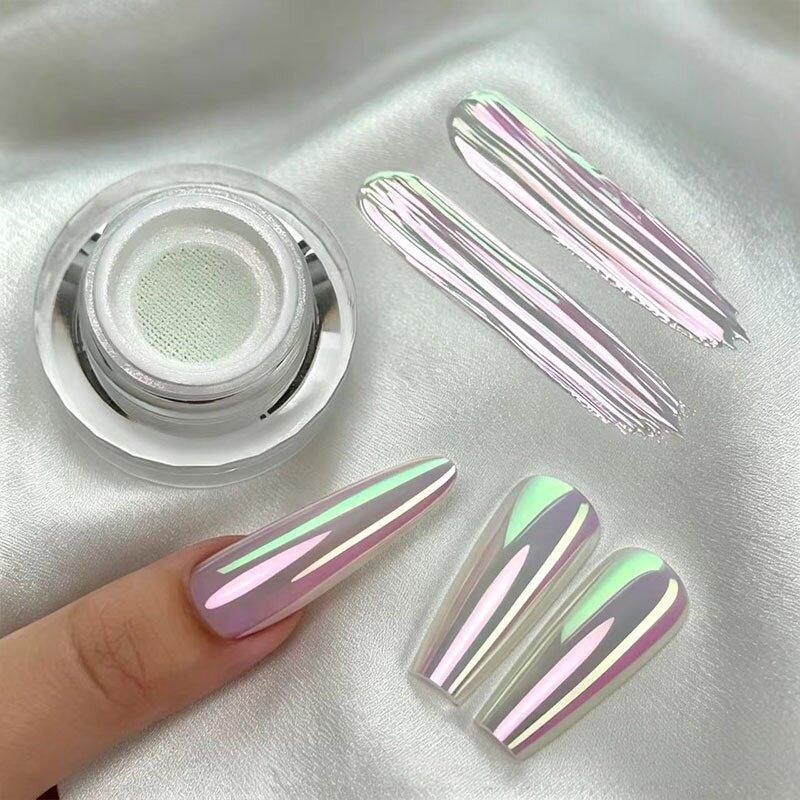 1 stk Menneskefisk Pulver Macaron Magisk Spejlpulver Air Cushion Japansk Neonpulver Aurora Glitter