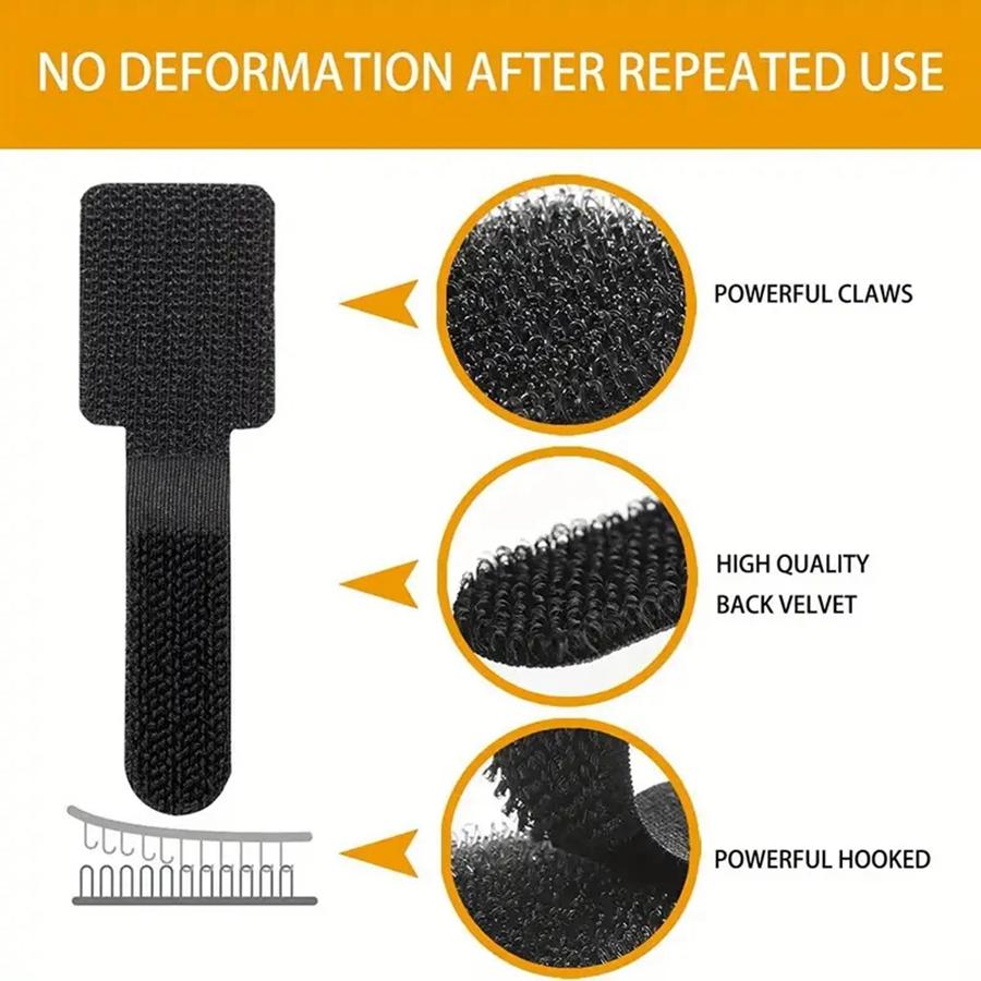 10/20Pcs Releasable Cable Organizer Ties Mouse Earphones Wire Management Nylon Cable Ties Reusable Loop Hoop Tape Straps Tie