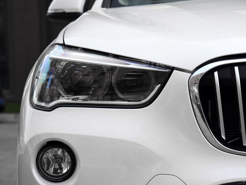 Black Headlight Back Cover Shell for BMW X1 F49 (2016-2019)