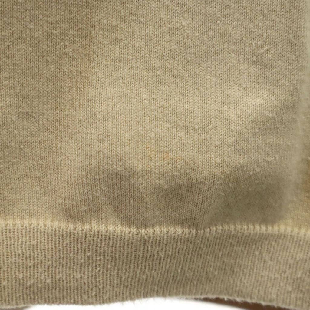 ARMANI JEANS 90s Made in Italy Old Long sleeve V neck knit M beige Men's Used