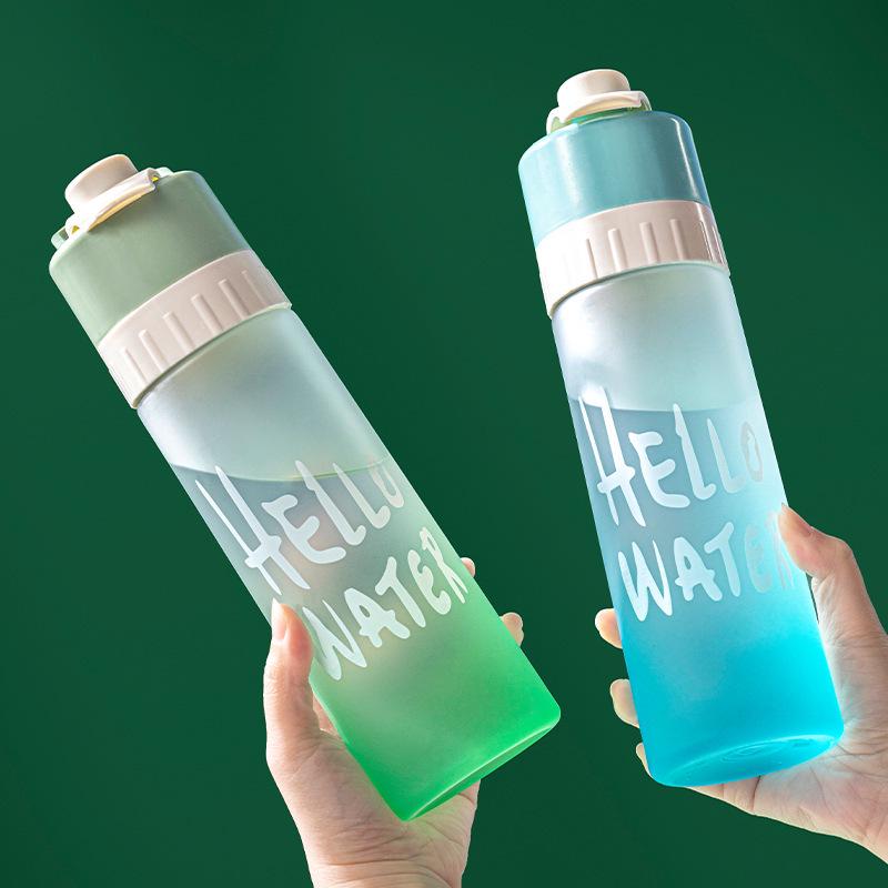 Spray Cool Water Bottle - Large Capacity & Portable for Men & Women