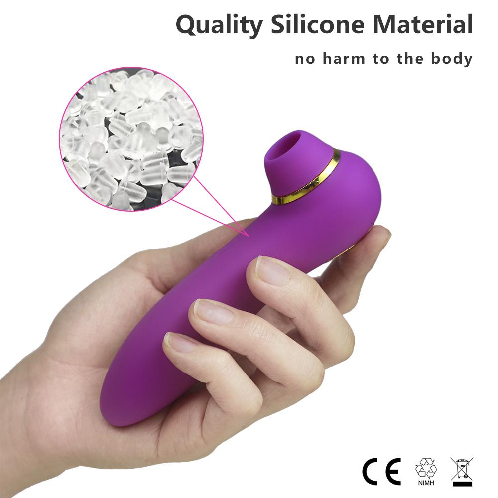2 In 1 Sucking Vibrators Clit Sucker Vagina Clitoris Stimulator Oral G Spot Toy Masturbator Nipple Sex Toys For Women Adult 18+