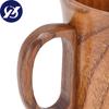 280ml Wooden Mug Cup with Handle Jujube Wood for Office Tea Coffee Water Wine Wsky