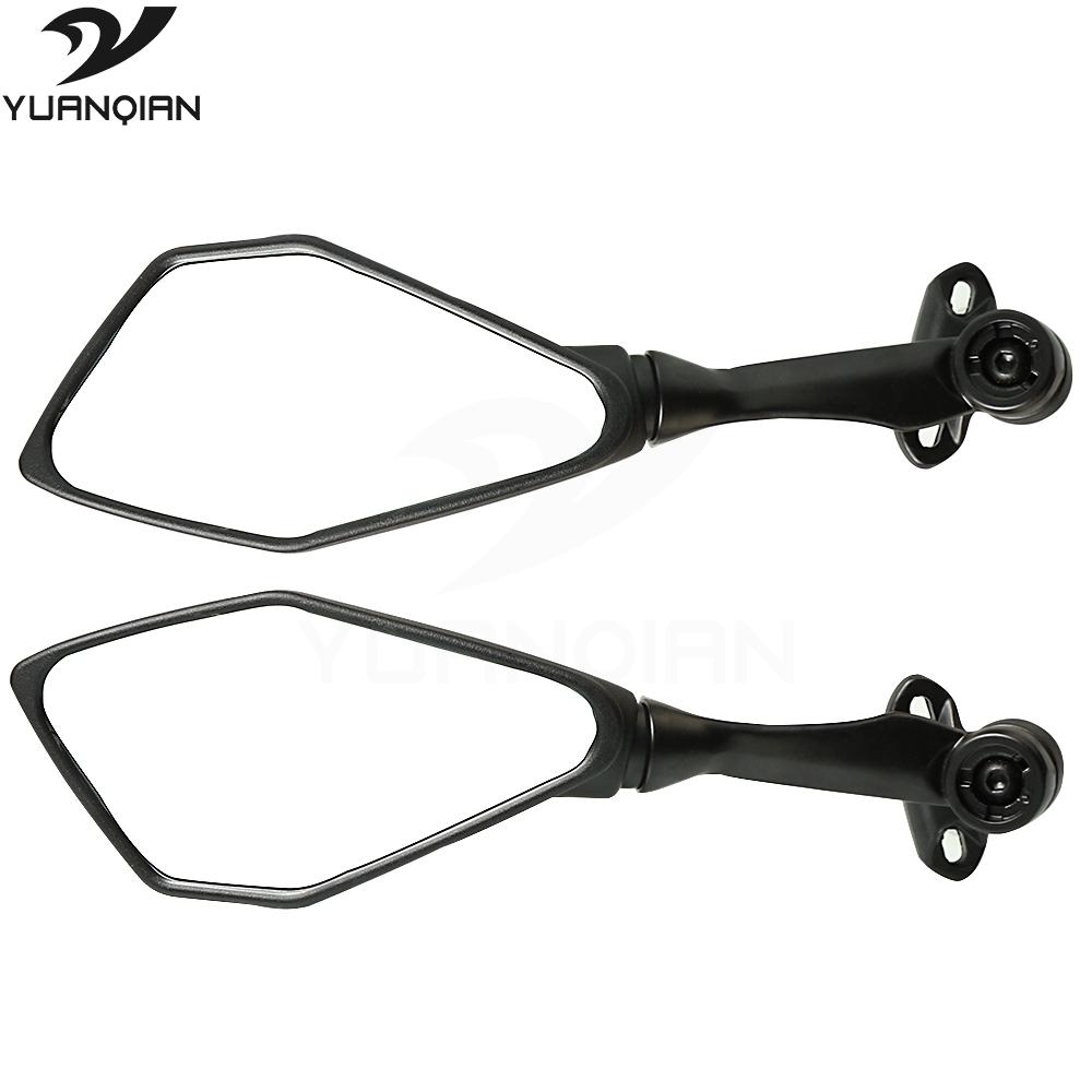 Black Motorcycle Mirror Side Mirror Scooter Mirrors For Moto Yamaha R1 3 6 R Ybr MT07 MT09 TMAX 530 500 XMAX 2015 2016