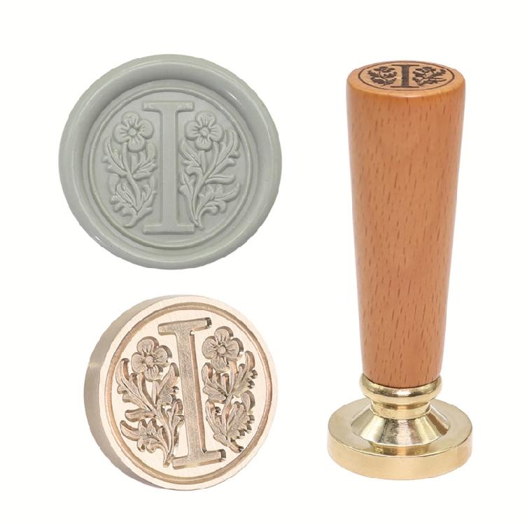 Brass Wax Seal Stamp Ergonomic Wood Handle for Personalizing Stationery and Card Making 1PC