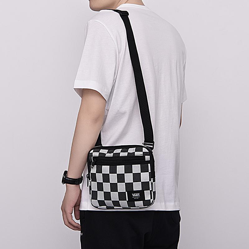 Vans Polyester Shoulder Bag Crossbody Bag Regular Men's Black White Vans VN0A4RUHO28