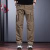 Jielino Men's Outdoor Waterproof Straight-Leg Cargo Pants