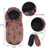 Fashion Women Long Bonnet Turban Satin Bonnet Night Sleep Bathing Cap Hair Care Hat Ladies African Pattern Print Headwrap