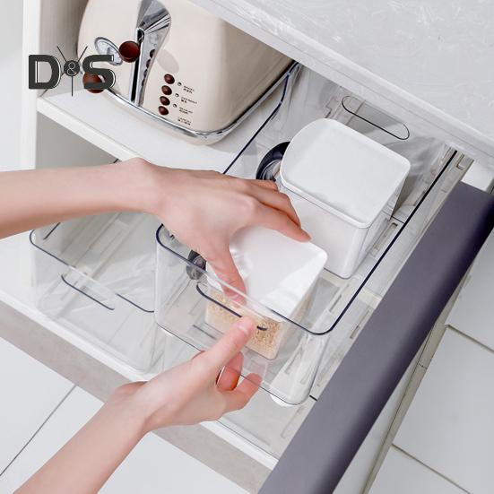 2Pcs Drawer Storage Box Sliding Rail Self-adhesive Quiet Dresser Wardrobe Kitchen Cabinet Organizer Drawer Slide Pull-out Track