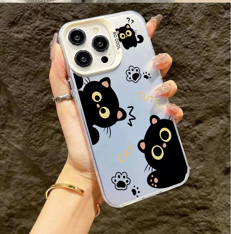Case For Honor 400 Lite 90 200 PRO magic 7Lite 6 pro X9D X7D X7B X7A X8A X6C X5C X9C SMART 200i 400i Black Cat Cute Cover