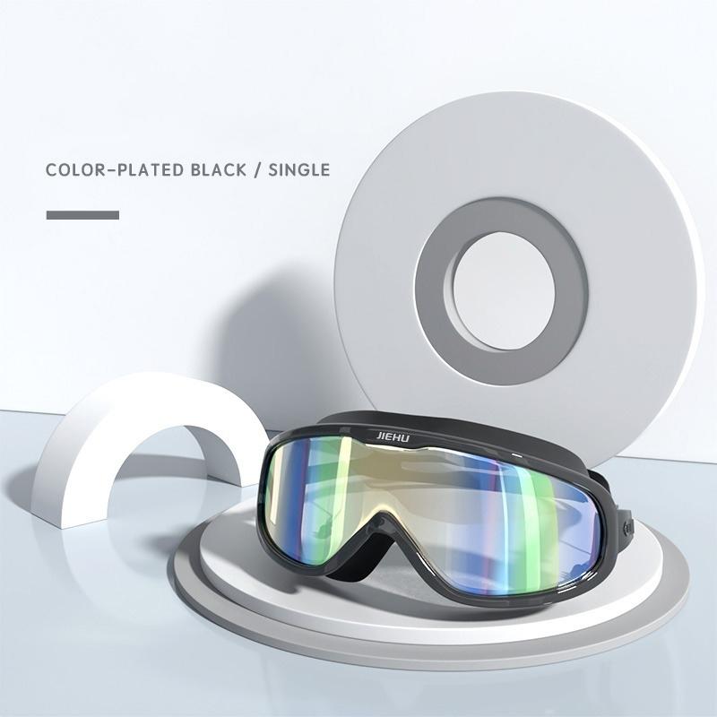 Myopie-Verschreibung -1,5 ~ -8,0 Grad Wasserdichte Anti-Beschlag-Silikon-Schwimmbrille mit Ohrstöpseln