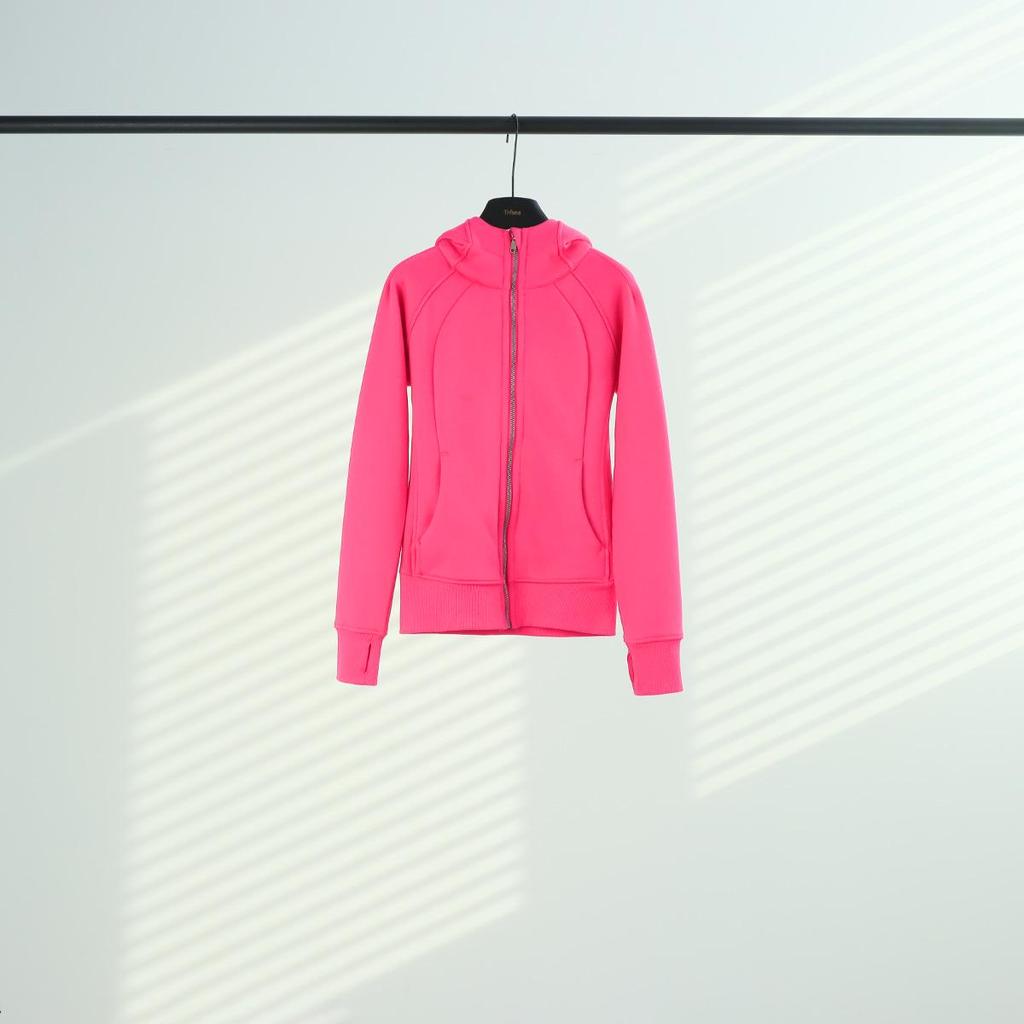 Women's Scuba Slim-fit Full Zip Fleece-lined Hooded Sweatshirt for Casual Sport & Yoga