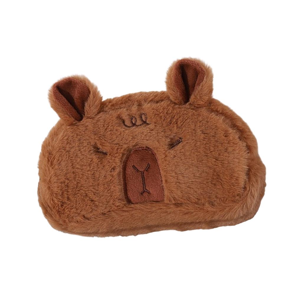 Plush Animal Pencil Case Multipurpose Large Pencil Pouches Light Weight Portable Makeup Storage Bag For School Office