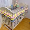 European Single Strand 5cm Cable Knit Baby Bed Bumper - Handmade Anti-Collision & Anti-Fall Decoration