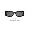 Celine Rectangular Sunglasses With Arc De Triomphe Logo Women Sunglasses Black Gold CL40282U-01B