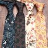 Rael Men'S Tie Business Dress 8Cm Printed Polyester Tie, Flower Casual Professional Tie